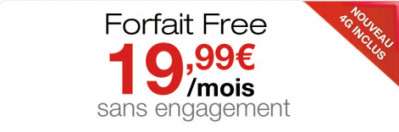 forfait 4g de free