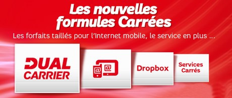 Nouvelles formules Carrées de SFR