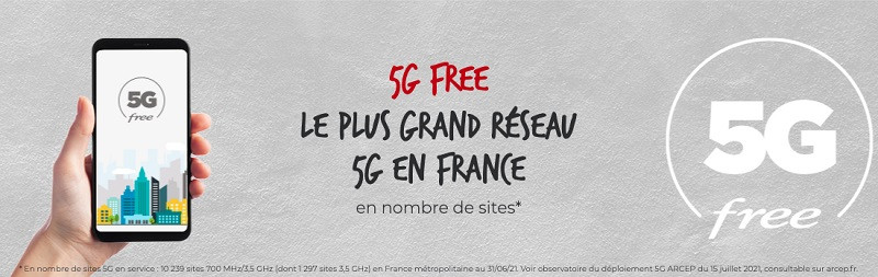 Free est le meilleur opérateur 5G en ce qui concerne le taux de couverture en 5G