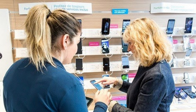 Reprise d'un téléphone dans une boutique Bouygues Telecom