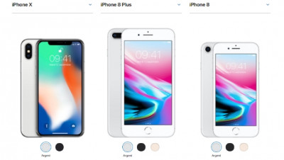 iPhone 8, iPhone 8 Plus et iPhone X