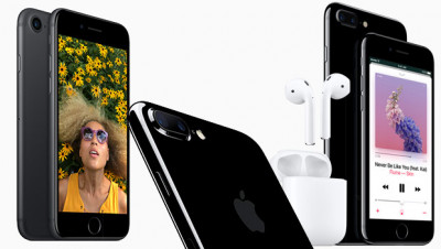 Les iPhone 7, avec les Airpods, oreillettes sans fils