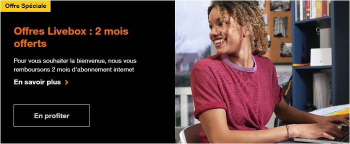 promo avec deux mois offerts sur les Livebox Orange