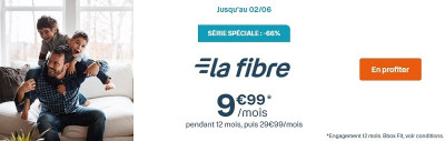 Bon plan avec la Bbox Fit fibre de Bouygues Telecom à 9.99€/mois