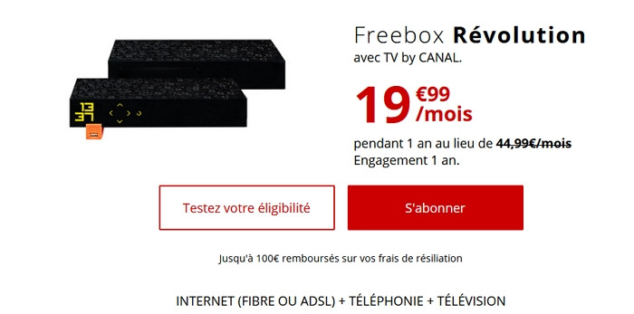 souscrire la freebox révolution