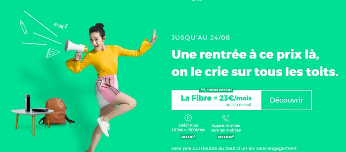 Box RED : offre Internet de rentrée à 23€/mois