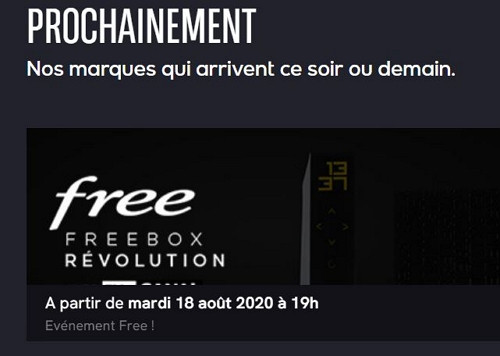 Veepee : annonce de la vente privée Freebox Révolution le 18 août 