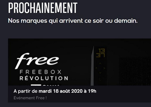 Veepee : annonce de la vente privée Freebox Révolution le 18 août