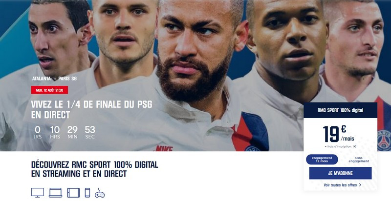 PSG - Bergame en exclusivité sur RMC Sport