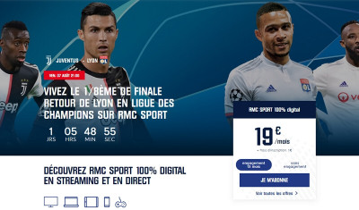 Souscription à l'offre RMC Sport 100% digital à 19 euros par mois
