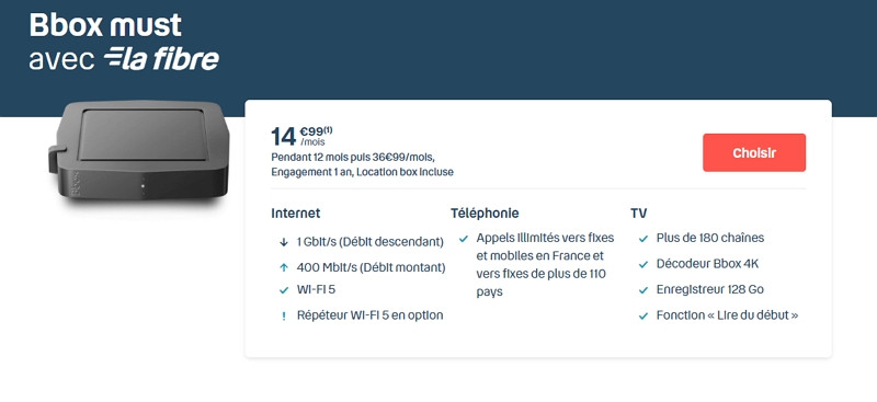 Les détails de la promo box Bouygues d'août 2020