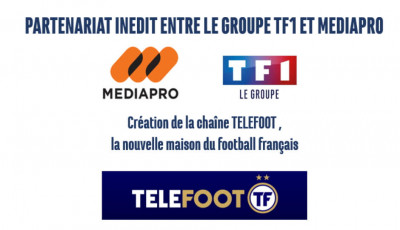 Les groupes TF1 et Mediapro ont signé un accord pour créer la chaîne Téléfoot