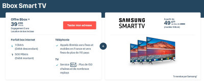 L'abonnement Bbox Smart TV est disponible sur le site de Bouygues Telecom