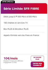 La série limitée "Welcome Back" de SFR est à 10€/mois