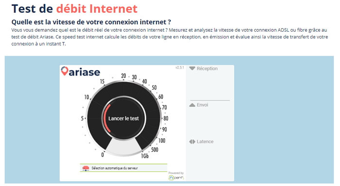 Covid-19 : Test de débit pour le télétravail