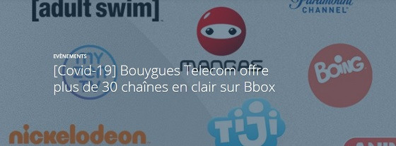 Avalanche de chaînes gratuites sur votre box pendant le confinement