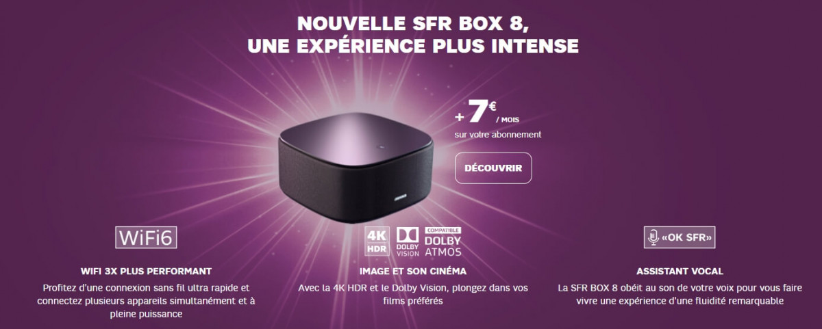 Le prix de l'option Box 8 de SFR augmente en février 2020