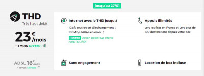 Le forfait internet Red Box THD passe à 23 euros à partir du 21 janvier 2020