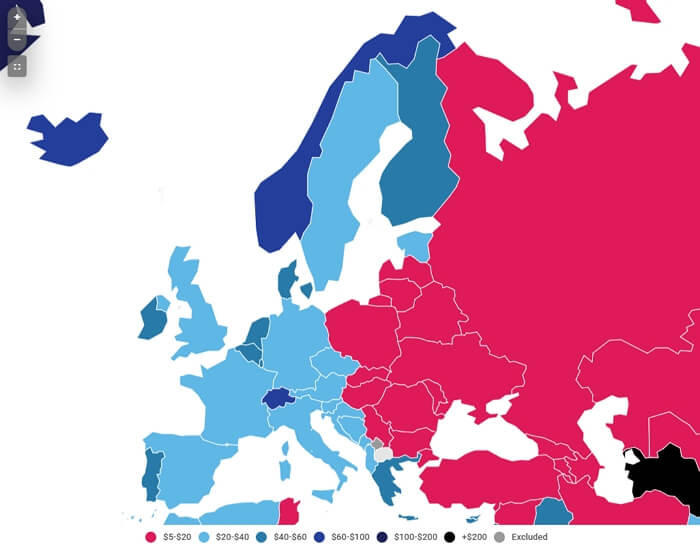 classement-prix-internet-europe-2020-carte