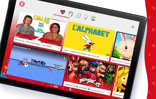 L'application YouTube Kids est disponible sur toutes les Freebox.