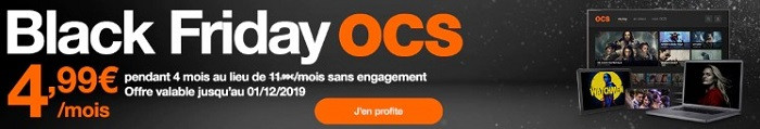 OCS est en promotion à 4,99€/mois pendant quatre mois jusqu'à dimanche