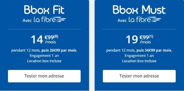 Deux offres internet économiques chez Bouygues Telecom en novembre 2019