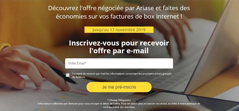 Box Internet : profitez de l'offre Vente privée Ariase