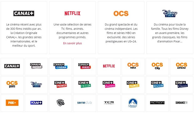 Netflix dans le nouveau pack ciné séries