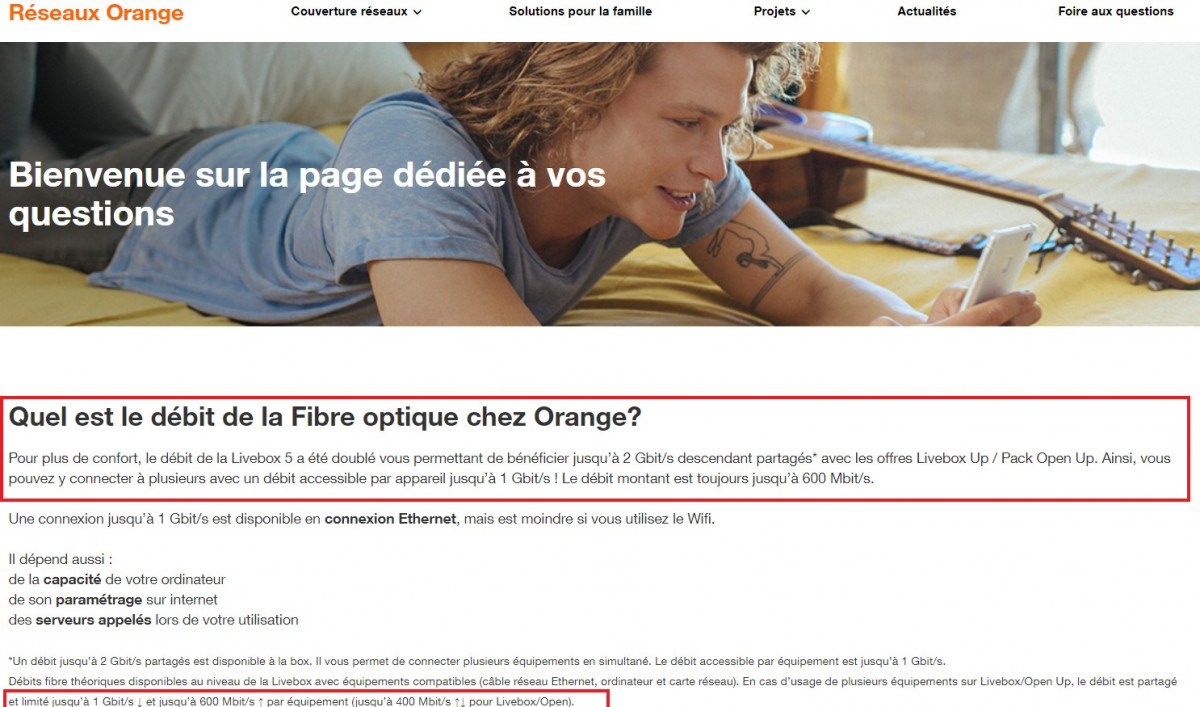 Nouvelle livebox : boost de débit sur les offres orange fibre