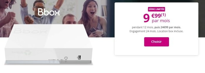 Box Internet Bouygues en promotion pour la rentrée 2019 : la série limitée ADSL à 9,99 euros par mois