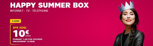 La happy Summer Box de SFR à 10€ par mois