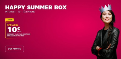 Box internet en promo en juillet 2019 : la Happy Summer box de S