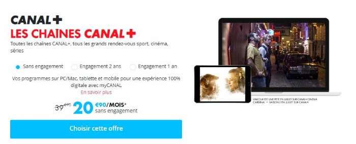 Offre canal plus pas cher en août 2019