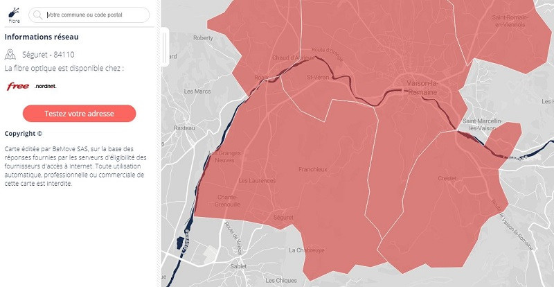 ouverture de la fibre Free sur le réseau public