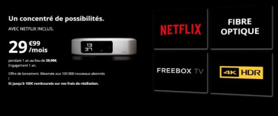 Box avec Netflix : la Freebox One en promotion