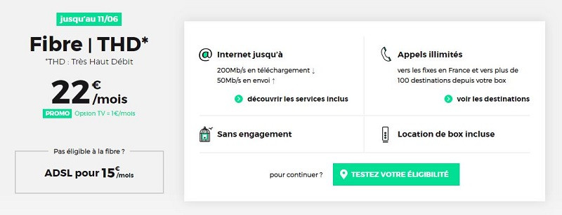 Offre Internet RED ADSL ou fibre