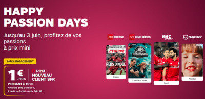 Box fibre SFR : RMC Sport en promotion