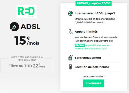 Offre Internet ADSL RED