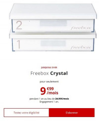 Offre Internet Free ADSL : Freebox Crystal