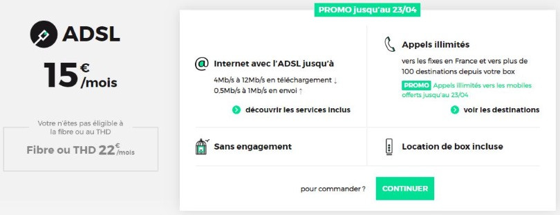 RED Box ADSL : l'offre sans engagement de RED by SFR