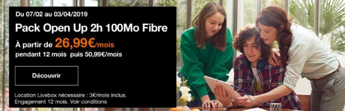 Fibre Orange : les abonnements Internet + mobile Open en promotion