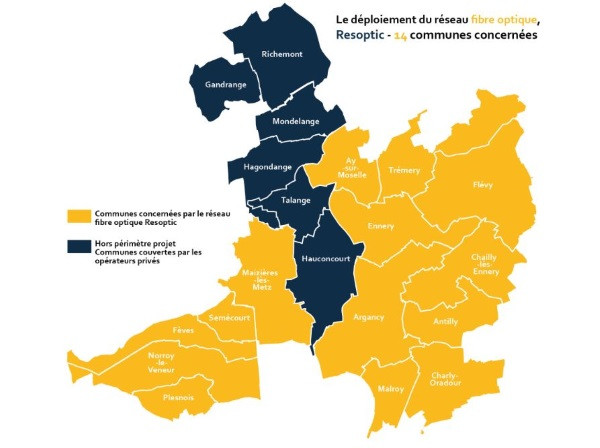 Resoptic : la fibre dans 14 communes de Moselle