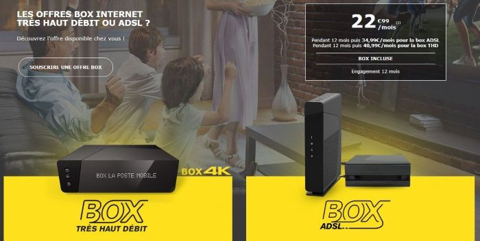 Box Internet en promo : les deux offres La Poste Mobile ADSL et câble