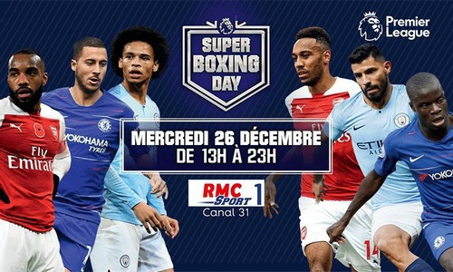 Les matchs de Premier League du Boxing Day sont en exclusivité sur la chaîne RMC Sport