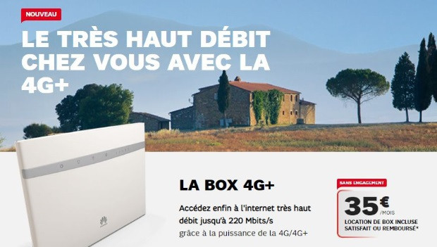 La nouvelle box 4G+ de SFR à 35 euros/mois