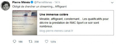 Le Tweet assassin de Pierre Menès après les bugs de RMC Sport