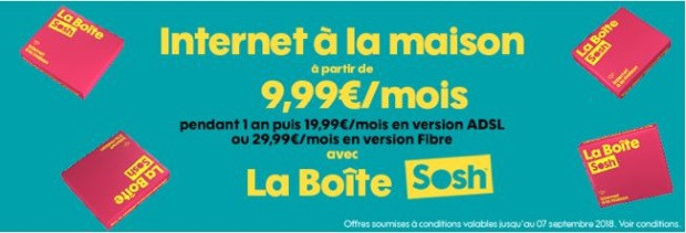 La Boîte Sosh en promo