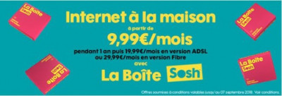 La Boîte Sosh en promo