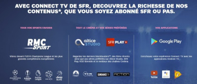 Connect TV : s'abonner à RMC Sport sans être client SFR