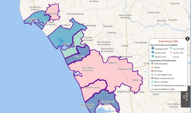 La fibre dans la Manche